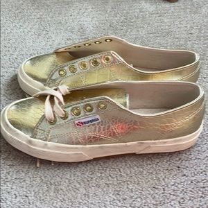 Superga gold sneakers